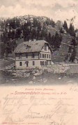 NÖ: Gruß aus Göstritz Sonnwendstein 1901 Friedrich Schüler Alpenhaus